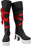 CUTEMUFFIN Cosplay Boots Shoes for Oz Vessalius Black
