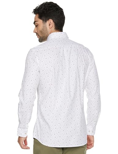 Image of Van Heusen Casual Printed Shirt for Men| Premium Cotton| Full Sleeves| Slim Fit |Breathable Fabric