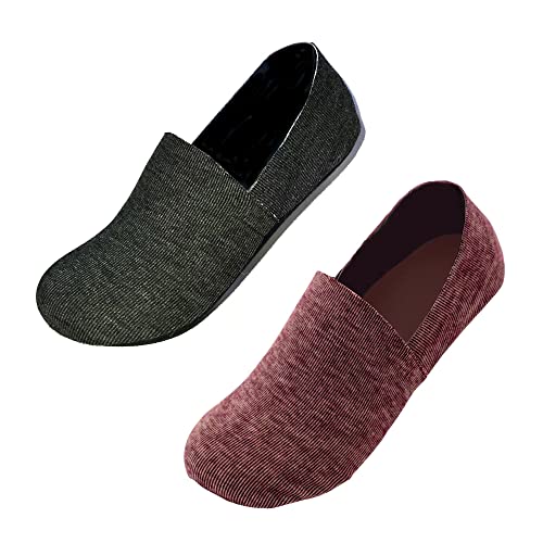 Image of No Show Cushion Lounge Slipper Sock for Women with Anti-Skid Bottom and Heel Grippers