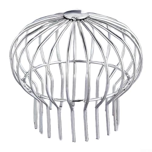Couvercle d'évacuation de toit acier inoxydable avec grille 160 - 2