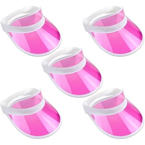 The Glowhouse Pack of 5 Sunvisors - Premium Quality Sun Visors (Pink) Cover
