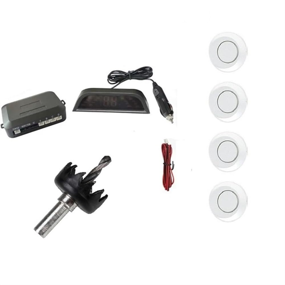 Kit sensori parcheggio Sensore di parcheggio per auto, display Parktronic per retromarcia, radar per, monitor con rilevatore 4 sensori da 22 mm