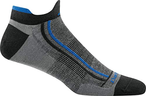 Darn Tough Racer No Show Tab Ultralight Sock - Men's Gray Large