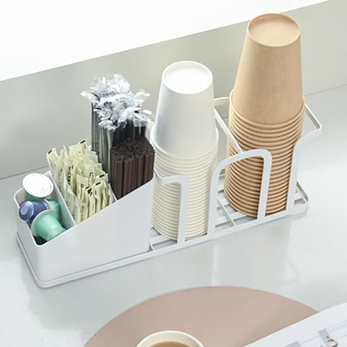Porte-gobelet distributeur EMUKOEP blanc à 5 compartiments en ABS - 5
