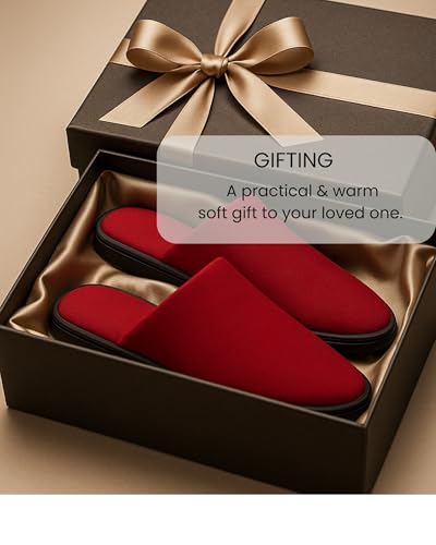 Image of Travelkhushi Soft Comfy Home Slippers For Women & Men For Winter Capet flip flops for Bedroom Indoor Carpet house slides Anti skid Slippers for Winter & Summer
