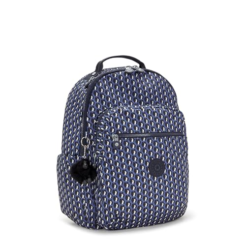 Image of Kipling Women's Seoul 15 Laptop Backpack, Durable, Roomy with Padded Shoulder Straps, Nylon School Bag