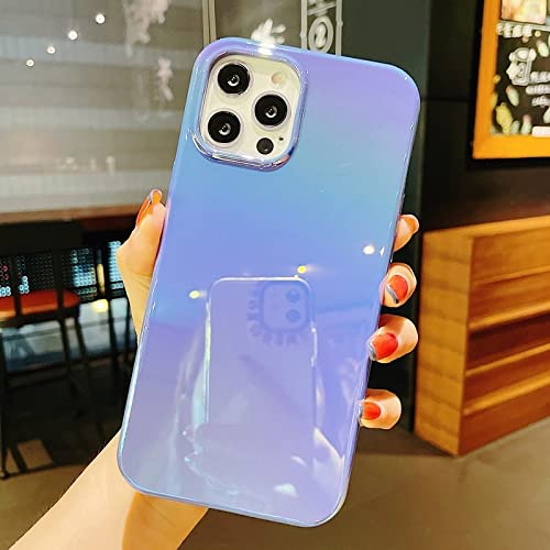 Coque rigide arc-en-ciel bleu iPhone 11 Pro Max idéale pour les voyages urbains