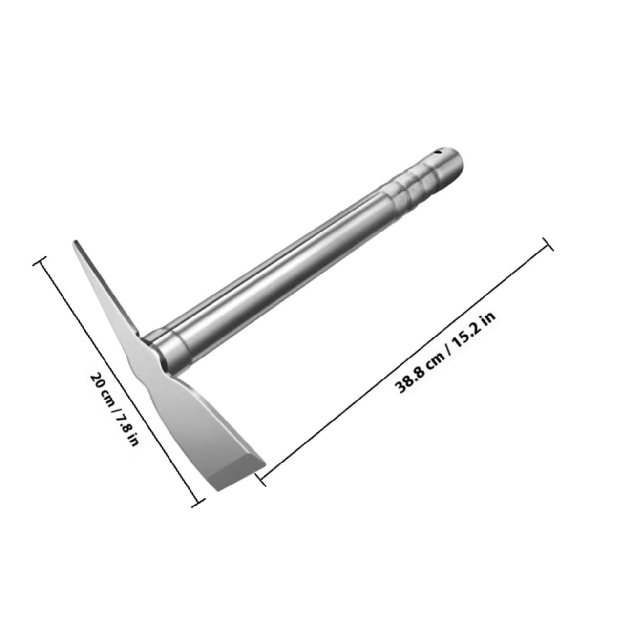 ARTIBETTER Azada de Acero Inoxidable para Jardín Herramienta Resistente para Deshierbe y Cultivo Azada Pequeña Multifuncional para Huertos y Flores para Plantar y Remover Tierra