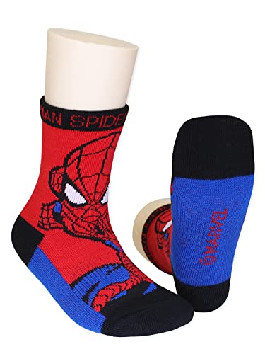 Super Hero Adventures Spider-Man Boys Toddler 6 pack Crew Socks2