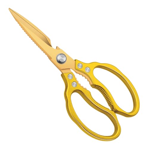 CGBE Tijeras Cocina, Resistentes, Muy Afiladas, Tijeras Cocina Multifunción Acero Inoxidable, Tijeras Multiusos para Aves, Carne, Pescado, Huesos, Pollo, Barbacoa, Verduras