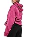 TICTICMIMI Women's Hoodies Sweatshirts Cute Long Sleeve Tops Loose Fleece Pullover Shirts with Pocket Hot Pink