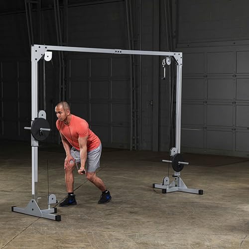 Image of Body-Solid Best Fitness Functional Trainer Cable Machine, Full Body Workout Weight Stacks, Chest and Shoulder Exercise Home Gym LAT Pulldown Machines with 190lb Weights Stack