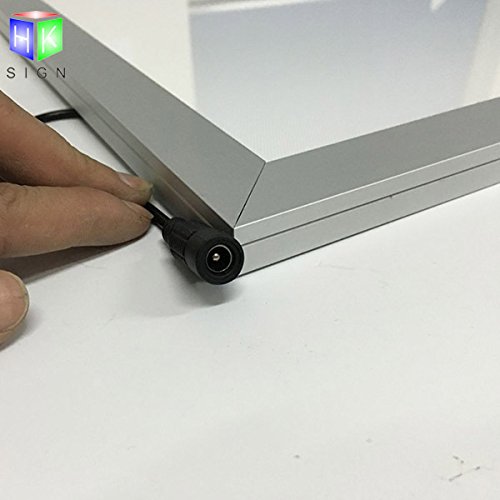 18"X24" Led Backlit Poster Frame Light Box Sign With Aluminum Snap Photo Frame Wall Mounted Advertising Display (Silver) #TOP2