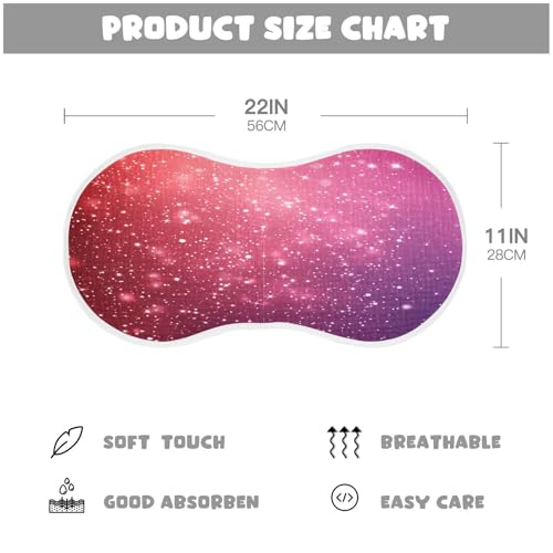 Shiny Dot Burp Cloths Cotton Baby Washcloths,Large 22x11in Burping Cloth Absorbent and Soft for Newborn Baby Boys and Girls,2 Pack4