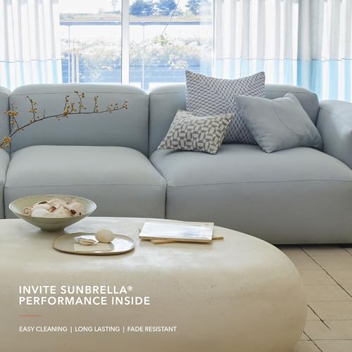 Sunbrella Fabric by The Yard | Official Sunbrella Seller | Indoor or Outdoor Upholstery Fabric for Chairs, Cushions, Drapery, Pillows, Furniture | Canvas Cocoa