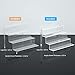 NIUBEE Acrylic Riser Display Shelf, Clear Display Stand for Amiibo Funko POP Figures,4 Tier Cupcakes Stand Perfume Organizer and Storage (12 Inch Large)