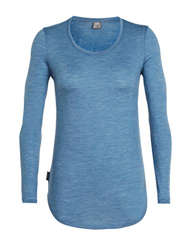 Preisvergleich Produktbild Icebreaker Merino Damen Solace Langarm U-Ausschnitt Shirt Thunder Hthr XL