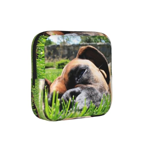 Perros bóxer Mascotas ecológicas Perros de jardín,Bolsas para Guardar compresas sanitarias, Bolsas para la menstruación para Mujeres y Adolescentes.