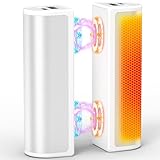 ATOPSUN カイロ 充電式 14,000mAh大容量 3秒急速発熱 電気カイロ 3段階温度調節 モバイルバッテリー機能 1台2役 電子カイロ マグネット分離式 usb カイロ 携帯カイロ 超軽量 大容量 5V/2A急速充電 持ち運びやすい PSE認証済み 寒さ対策 旅行 アウトドア 出張 通勤 プレゼント 2個セット