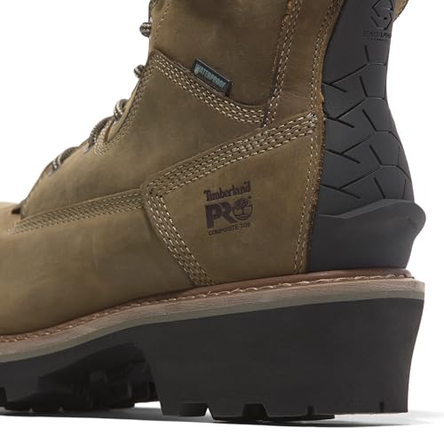 Image of Timberland PRO Evergreen, Men's, Brown, Comp Toe, EH, WP /Insulated Logger