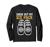 Funny Check Out My Six Pack Novelty Beer Women's and Men's Long Sleeve T-Shirt