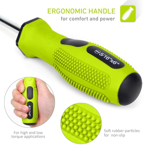 Image of FASTPRO 12-Piece Magnetic Screwdrivers Set with Storage Bag, Green