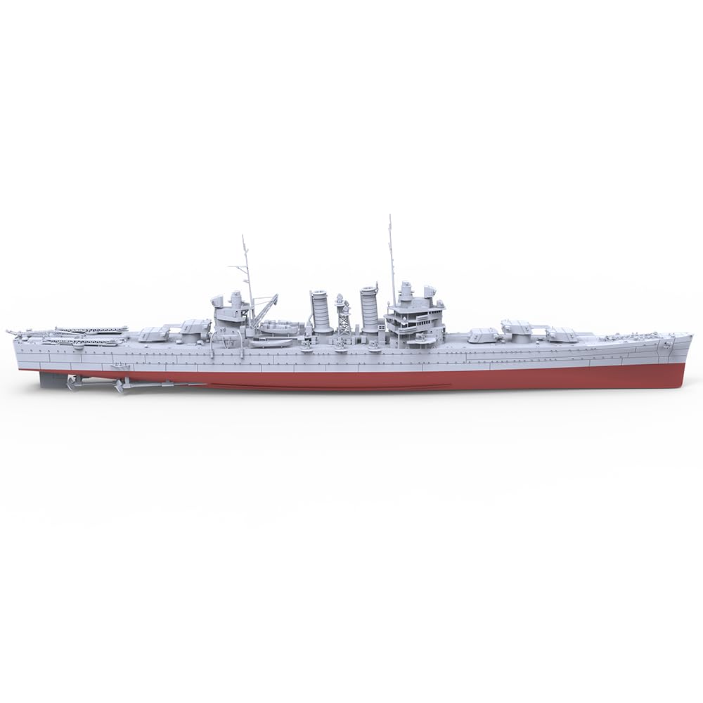 MRY-SFW SSC350756S-A 1/350 zestaw do budowy modelu wojskowego USA Lekki krążownik klasy Brooklyn, USS Brooklyn (CL-40), 1941 pełny kadłub