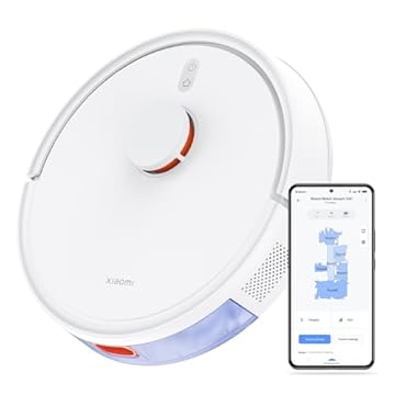 Xiaomi Robot Vacuum S20 - Robot aspirador e limpa-chão com sistema inteligente de navegação a laser (LDS), sucção de 5000 Pa, caminhos de limpeza em ziguezague, branco (versão ES)