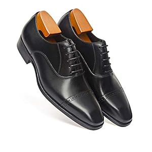 Alternative view of ALIPASINM Herren Oxford formelle bequeme Anzugschuhe aus echtem Leder