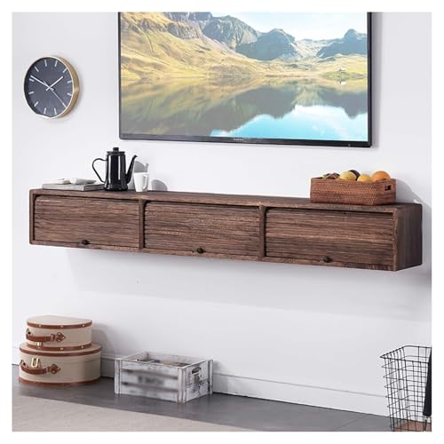 Meuble TV flottant moderne 150 cm avec porte et rangement pour salon