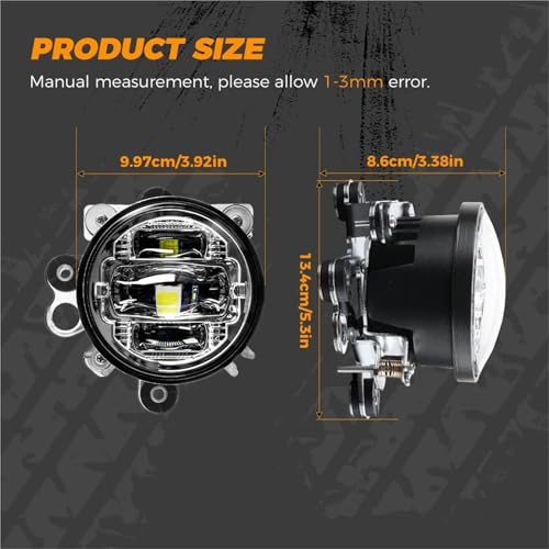 Phare de moto pour GL1800 Gold Wing 2002-2017 antibrouillard LED - 2