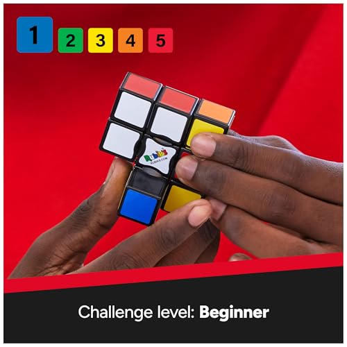 Image of Rubik's Cube, Edge, 3x3x1 Cube for Beginners, Single Layer Puzzle Problem-Solving STEM Toy, Problem-Solving Brain Teaser, Easter Basket Stuffer, Fidget Toy for Ages 8 & Up