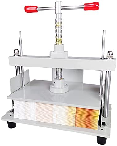 E-Found Bookbinding Press Screw Papermaking Book Notes Invoice Flattening Machine Heavy Press Bookbinder Steel 11.8 in X 8.5IN Flat Paper Press Machine for Photo Nipping Vouchers Checks Booklets
