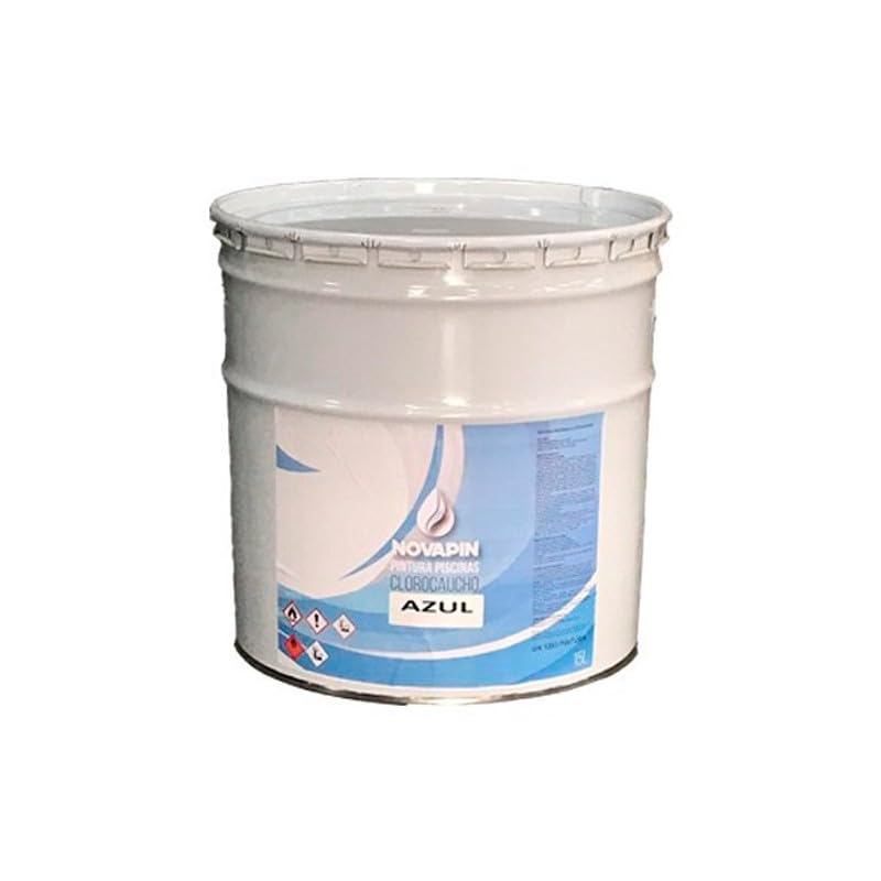 Pintura para piscinas al clorocaucho. Color Azul. Envase de 15 litros - NOVAPÍN