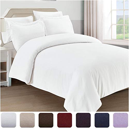 Mellanni Duvet Cover King Set 5pcs - Soft Double Brushed Microfiber Bedding