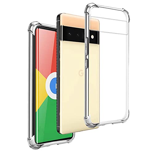 REY Funda Anti-Shock Gel Transparente para Google Pixel 7, Ultra Fina 0,33mm, Esquinas Reforzadas, Silicona TPU de Alta Resistencia y Flexibilidad