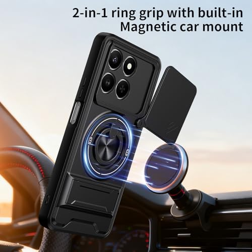 Coque Honor 200 Smart 5G UPLAI rouge armure antichoc avec support - 5