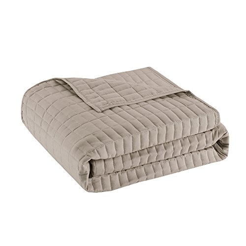Image of Comfort Spaces Daybed Cover - Luxe Double Sided-Quilting, All Season Cozy Bedding with Bedskirt, Matching Shams, Kienna Taupe 75 inchx39 inch 5 Piece