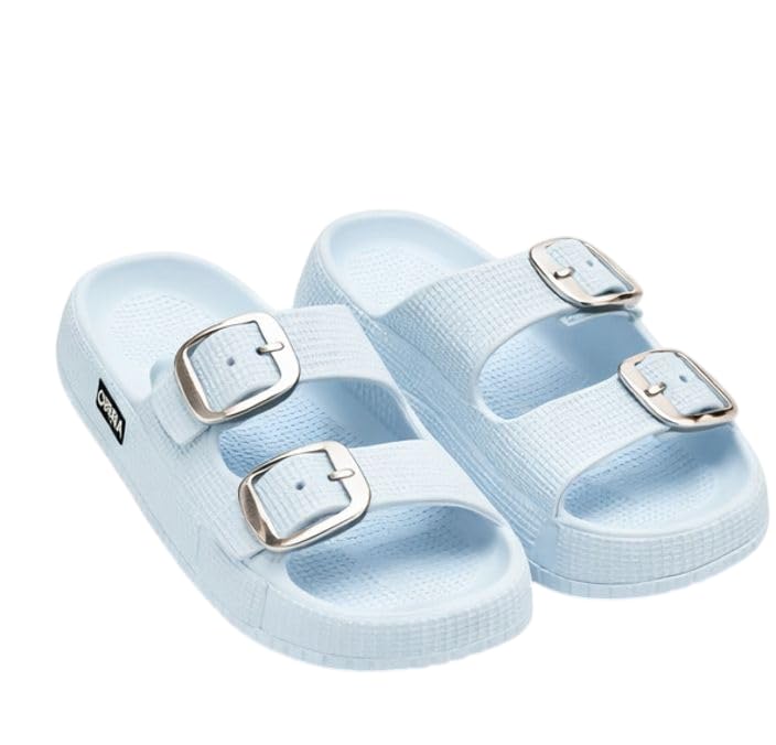 Flip Flops for Women | Slip-On Casual Footwear with Adjustable Buckle Straps & Cushioned Footbed | Lightweight Flexible Design with Textured Sole | Suitable for Outdoor Activities & Walking-image-30