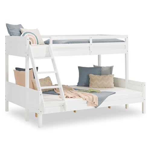 Homestyle4u Kinderbett 90x200 und 140x200 Hochbett Jugendbett Etagenbett 2...