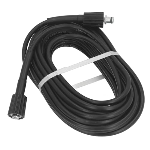 60FT 3500 PSI High Pressure Washer Hose, Flexible Rubber Power Wash Extension Hose, 3/8 in., M2214MM Connector, for Car, Home Use, Factories, Construction Sites - Image 4