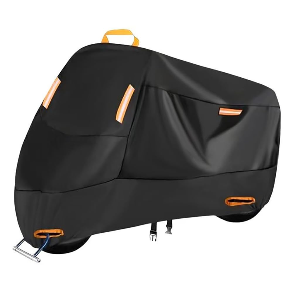 YWZQWJBC Motorbike Cover, for Suzuki Djebel 200 2002 Outdoor Motorbike Cover Waterproof Dustproof with Lock Hole & Reflective Tape,A