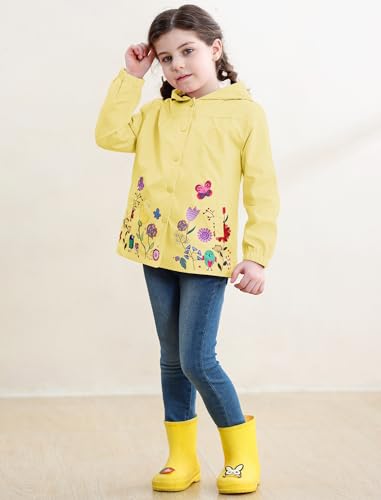 Seanrui Toddler Rain Jacket Waterproof Hooded Rain Coats for Girls Windbreaker Outwear3