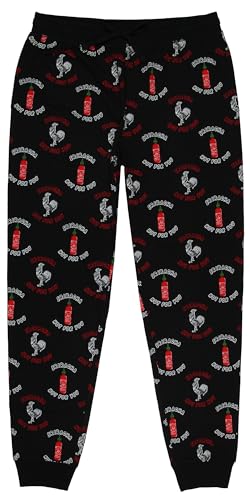 Sriracha Hot Sauce Men's Hot For You Adult Lounge Sleep Pajama Pants Joggers (Large)