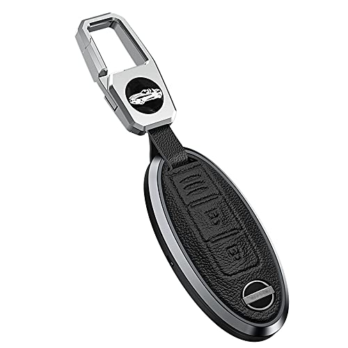 ontto Guscio Cover per Chiave Telecomando Auto Adatto per Nissan Qashqai J11 X-Trail Murano Maxima Tiida Altima Quest Juke Geniss Coprichiave in TPU Custodia Protettivo Portachiavi 2 Tasti-Bianco
