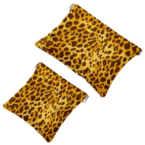 Rimani organizzato: 2 sacchetti colorati con stampa leopardata 348 Shrapnel - La tua borsa per il trucco Multicolore