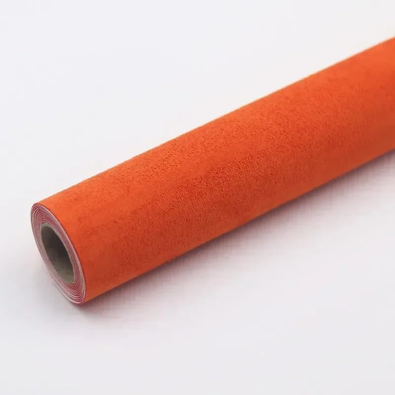 Tissu ciel de toit voiture décollé : la solution patch autocollant orange 30x150cm