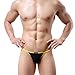 QiaTi Men's Thong Underwear Sexy G-string Low Rise Underpants Swimwear Bikini Jockstrap Pack of 4 (X-Large (fits like US Large), Color Group 2)