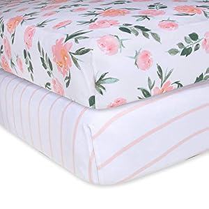Burt’s Bees Baby – Fitted Crib Sheet, Girls Boys & Unisex 100% Organic Cotton Crib Sheet for Standard Crib & Toddler…