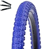 bicicletas usadas bmx bogota Kenda K-51 Kenda K-51 - Set de neumáticos para bicicleta BMX en azul 58-406 (20 x 2,25), incluye desmontador de neumáticos maxxi4you